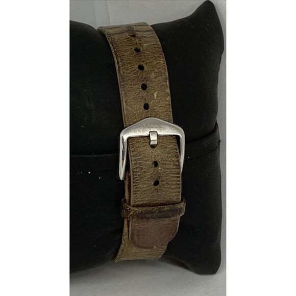 Fossil FTW1200 Women's Sand Leather Silver Analog Dial Hybrid Smartwatch XX707 - Picture 6 of 12